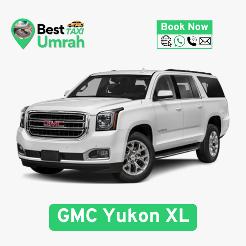 GMC passenger van group Umrah transfer by Best Umrah Taxi