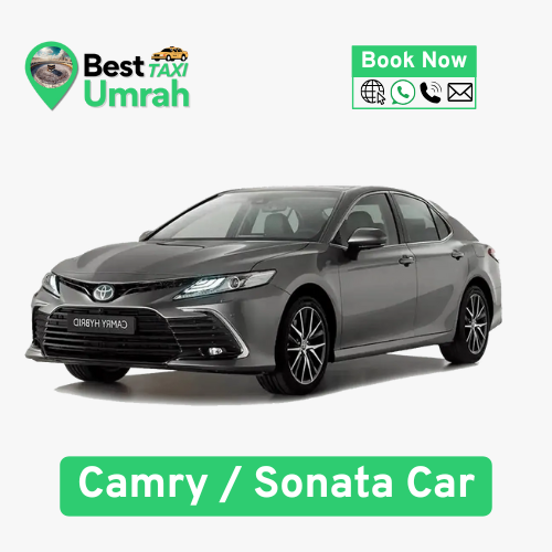 Toyota Camry private Umrah sedan transfer by Best Umrah Taxi